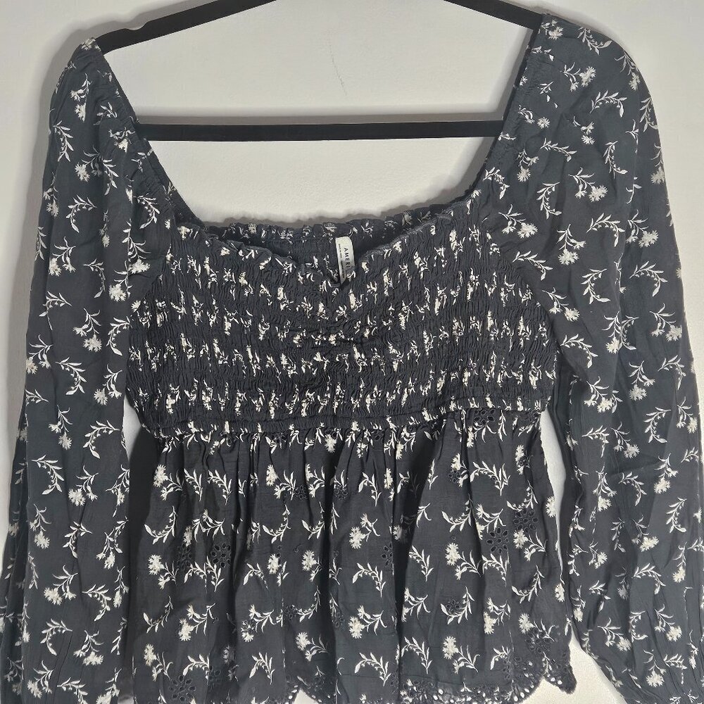American Eagle Long Sleeve Blouse Medium